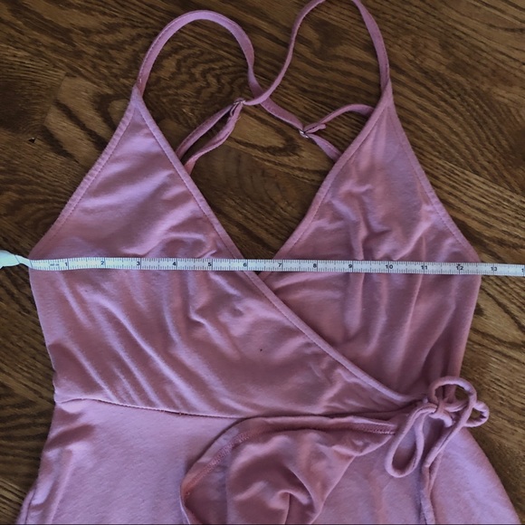 Kimchi Blue mauve pink side tie wrap dress - Picture 8 of 11